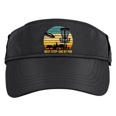 Vintage Disc Golf Dad Present Best Stepdad By Par Disk Golf Gift Adult Drive Performance Visor