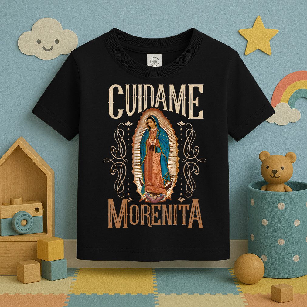 Virgen De Guadalupe. CuíDame Morenita Vintage Design Toddler T-Shirt
