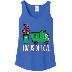 Valentines Day Garbage Truck Loads Of Love Ladies Essential Tank