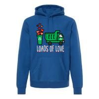 Valentines Day Garbage Truck Loads Of Love Premium Hoodie