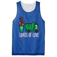 Valentines Day Garbage Truck Loads Of Love Mesh Reversible Basketball Jersey Tank