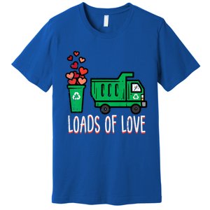 Valentines Day Garbage Truck Loads Of Love Premium T-Shirt