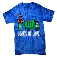 Valentines Day Garbage Truck Loads Of Love Tie-Dye T-Shirt