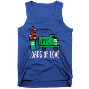 Valentines Day Garbage Truck Loads Of Love Tank Top