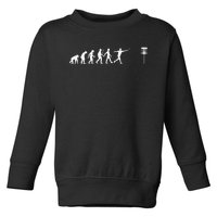 Vintage Disc Golf Funny Hit Trees and Curse Disc Golf Toddler Sweatshirt