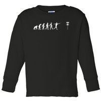 Vintage Disc Golf Funny Hit Trees and Curse Disc Golf Toddler Long Sleeve Shirt