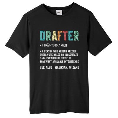 Vintage Drafter Graphic Funny Definition Noun Retro Tall Fusion ChromaSoft Performance T-Shirt