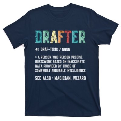 Vintage Drafter Graphic Funny Definition Noun Retro T-Shirt