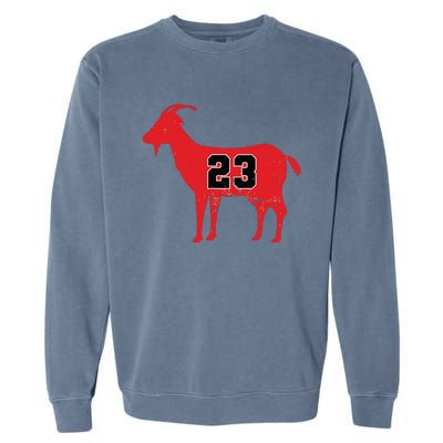 Vintage Distressed GOAT 23 Apparel Garment-Dyed Sweatshirt