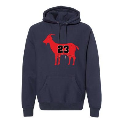 Vintage Distressed GOAT 23 Apparel Premium Hoodie