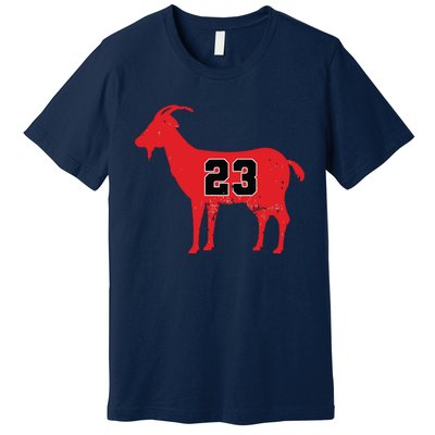 Vintage Distressed GOAT 23 Apparel Premium T-Shirt