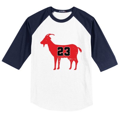 Vintage Distressed GOAT 23 Apparel Baseball Sleeve Shirt