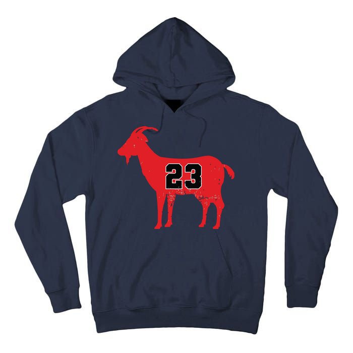 Vintage Distressed GOAT 23 Apparel Tall Hoodie