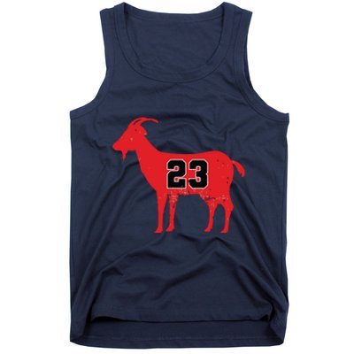 Vintage Distressed GOAT 23 Apparel Tank Top