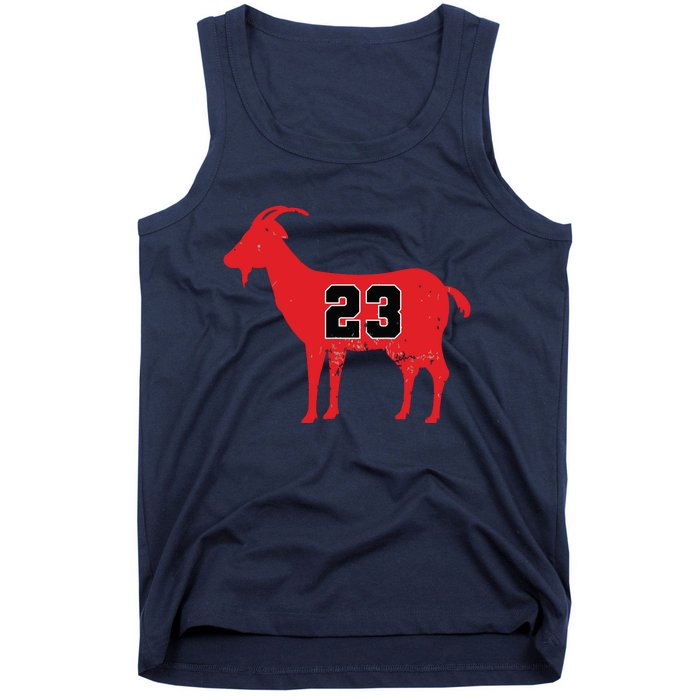 Vintage Distressed GOAT 23 Apparel Tank Top