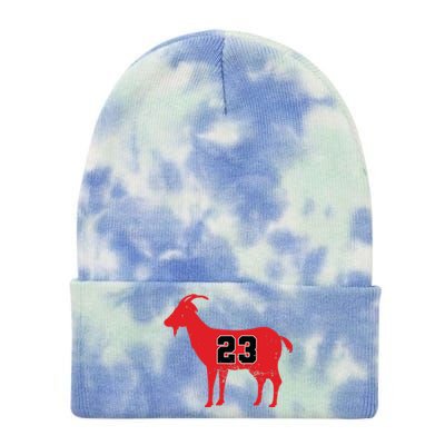 Vintage Distressed GOAT 23 Apparel Tie Dye 12in Knit Beanie