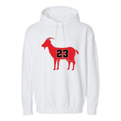 Vintage Distressed GOAT 23 Apparel Garment-Dyed Fleece Hoodie