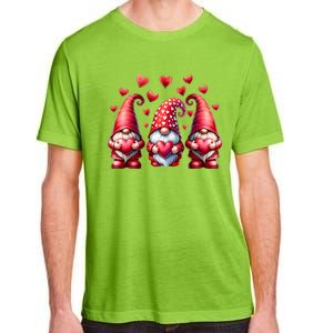 Valentines Day Gnomes Cute Red Hearts Love Gnome Adult ChromaSoft Performance T-Shirt