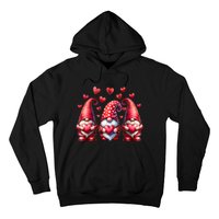 Valentines Day Gnomes Cute Red Hearts Love Gnome Hoodie