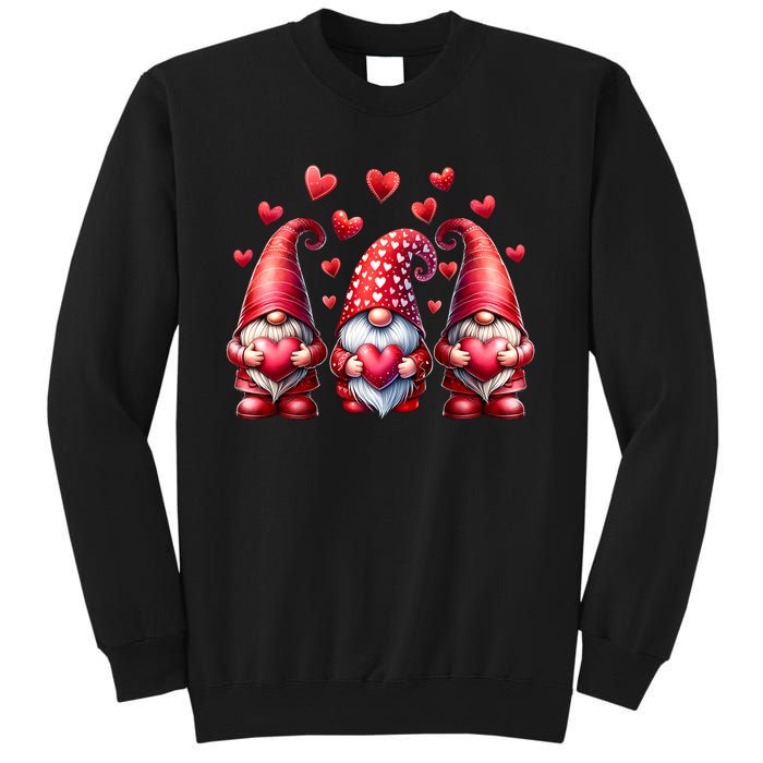 Valentines Day Gnomes Cute Red Hearts Love Gnome Sweatshirt