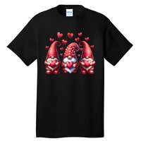 Valentines Day Gnomes Cute Red Hearts Love Gnome Tall T-Shirt