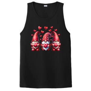 Valentines Day Gnomes Cute Red Hearts Love Gnome PosiCharge Competitor Tank