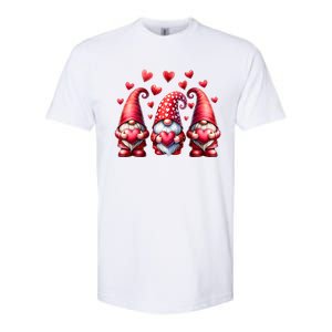 Valentines Day Gnomes Cute Red Hearts Love Gnome Softstyle CVC T-Shirt