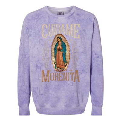 Virgen De Guadalupe. Cuídame Morenita Vintage Design Colorblast Crewneck Sweatshirt