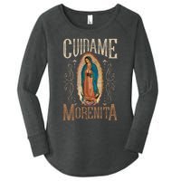 Virgen De Guadalupe. Cuídame Morenita Vintage Design Women's Perfect Tri Tunic Long Sleeve Shirt