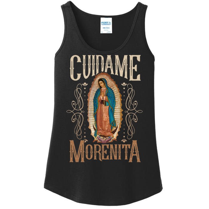 Virgen De Guadalupe. Cuídame Morenita Vintage Design Ladies Essential Tank