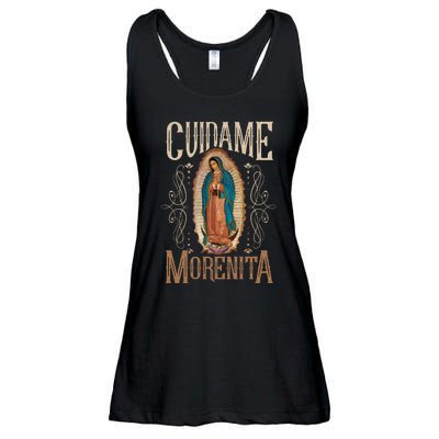 Virgen De Guadalupe. Cuídame Morenita Vintage Design Ladies Essential Flowy Tank