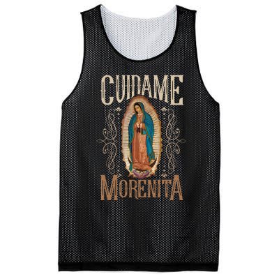 Virgen De Guadalupe. Cuídame Morenita Vintage Design Mesh Reversible Basketball Jersey Tank