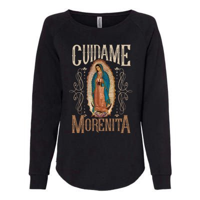 Virgen De Guadalupe. Cuídame Morenita Vintage Design Womens California Wash Sweatshirt