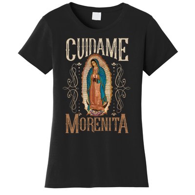 Virgen De Guadalupe. Cuídame Morenita Vintage Design Women's T-Shirt