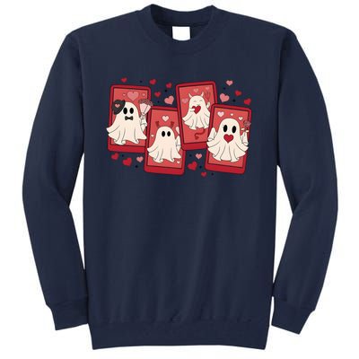 ValentineS Day Ghost Be My Boo Tall Sweatshirt