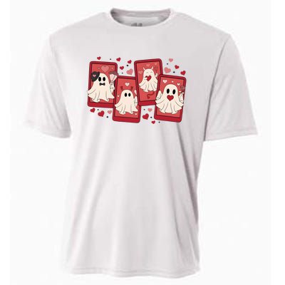 ValentineS Day Ghost Be My Boo Cooling Performance Crew T-Shirt