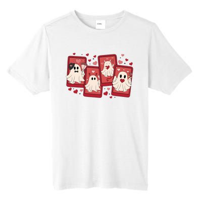 ValentineS Day Ghost Be My Boo Tall Fusion ChromaSoft Performance T-Shirt