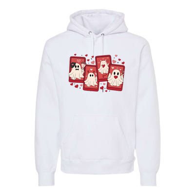 ValentineS Day Ghost Be My Boo Premium Hoodie