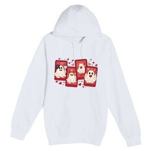 ValentineS Day Ghost Be My Boo Premium Pullover Hoodie