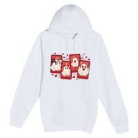 ValentineS Day Ghost Be My Boo Premium Pullover Hoodie