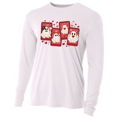 ValentineS Day Ghost Be My Boo Cooling Performance Long Sleeve Crew