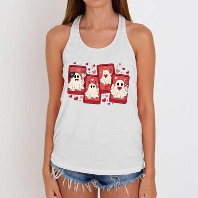 ValentineS Day Ghost Be My Boo Women's Knotted Racerback Tank