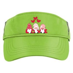 Valentines Day Gnomes Adult Drive Performance Visor