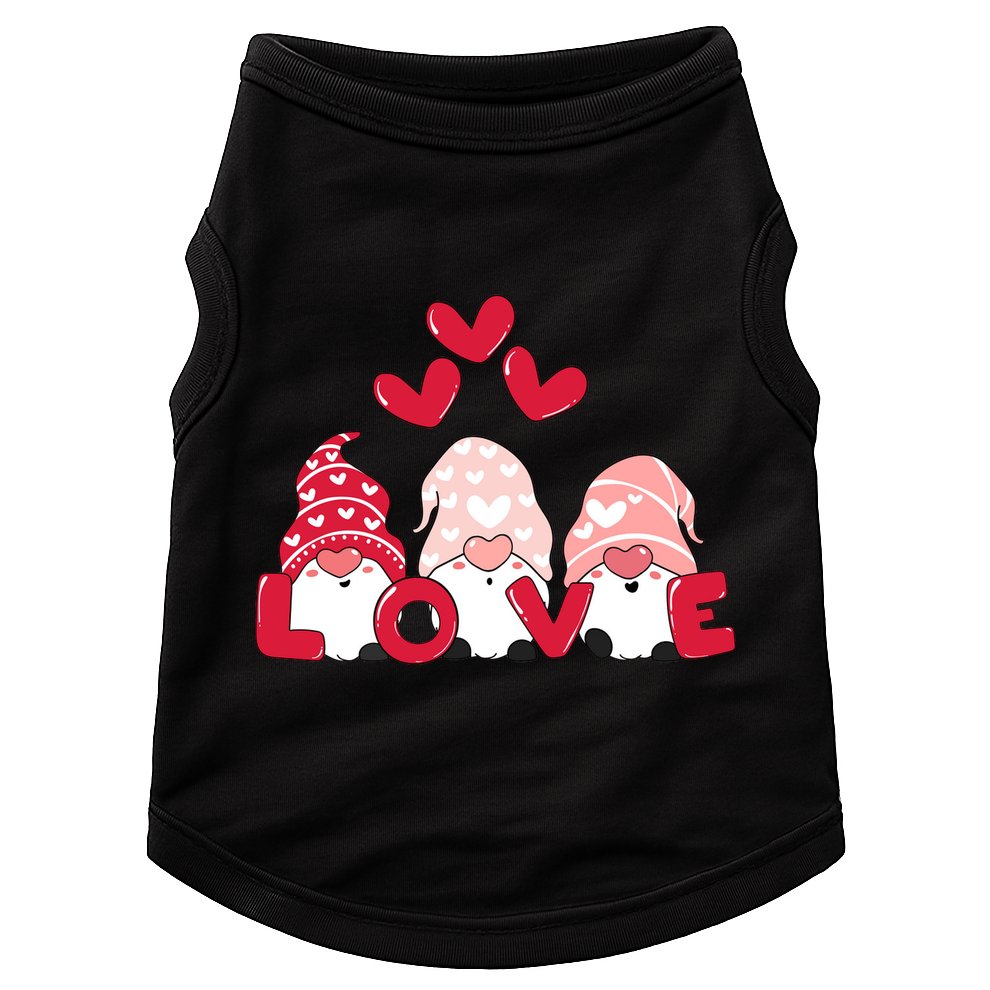 Valentines Day Gnomes Doggie Tank
