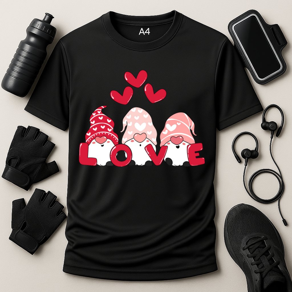 Valentines Day Gnomes Cooling Performance Crew T-Shirt