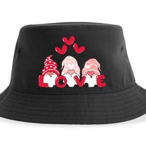 Valentines Day Gnomes Sustainable Bucket Hat