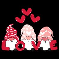 Valentines Day Gnomes Sustainable Bucket Hat