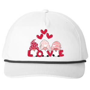 Valentines Day Gnomes Snapback Five-Panel Rope Hat