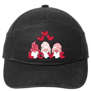 Valentines Day Gnomes 7-Panel Snapback Hat