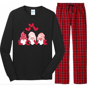 Valentines Day Gnomes Long Sleeve Pajama Set